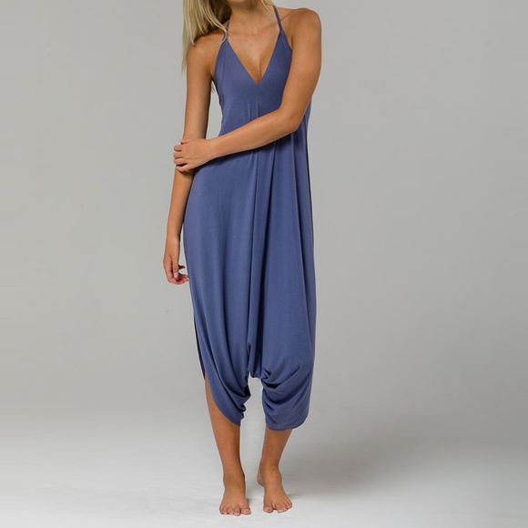 Onzie Bridal Tica Jumpsuit/Romper SLATE BLUE NWT - Picture 6 of 8